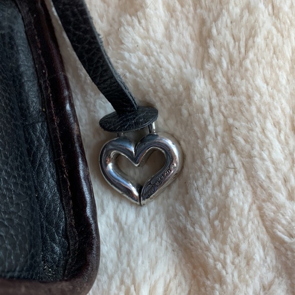 Brighton Black and Brown Leather Rectangle Bag - Picture 5 of 12